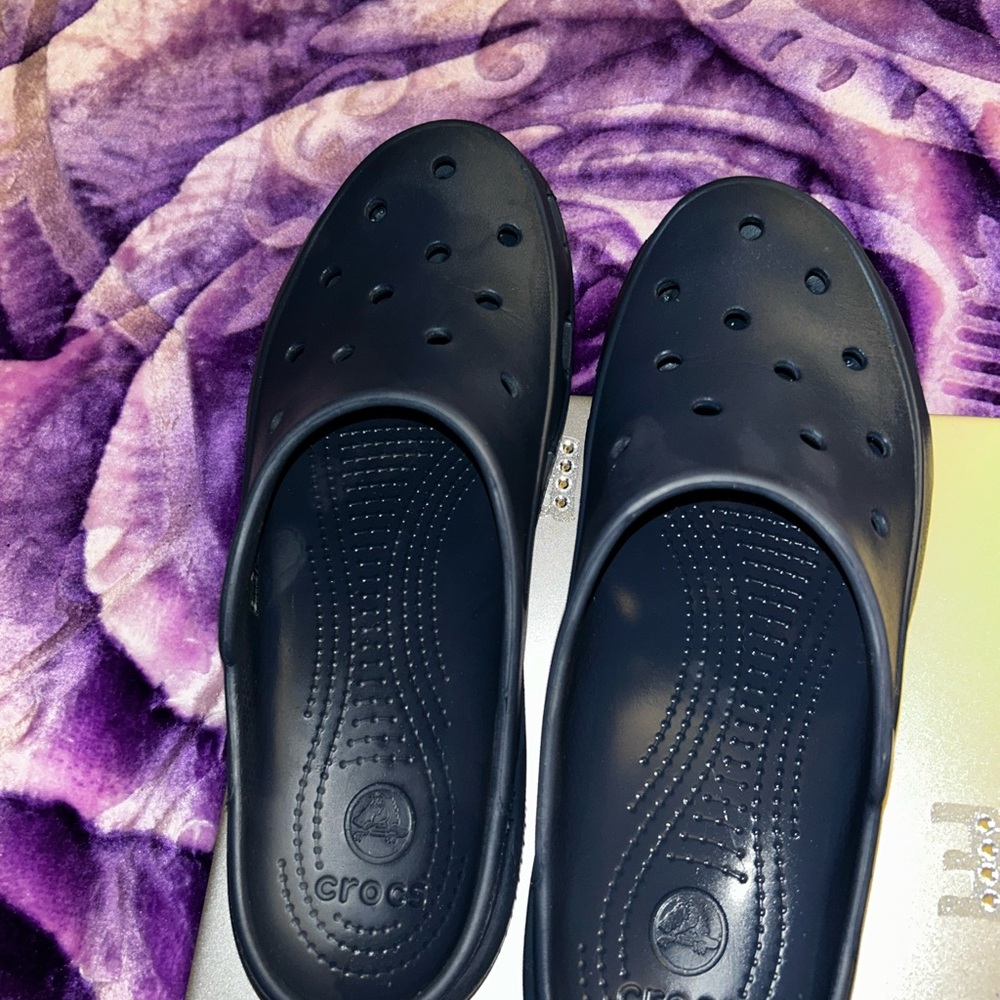 Crocs Black Slip-On Clogs